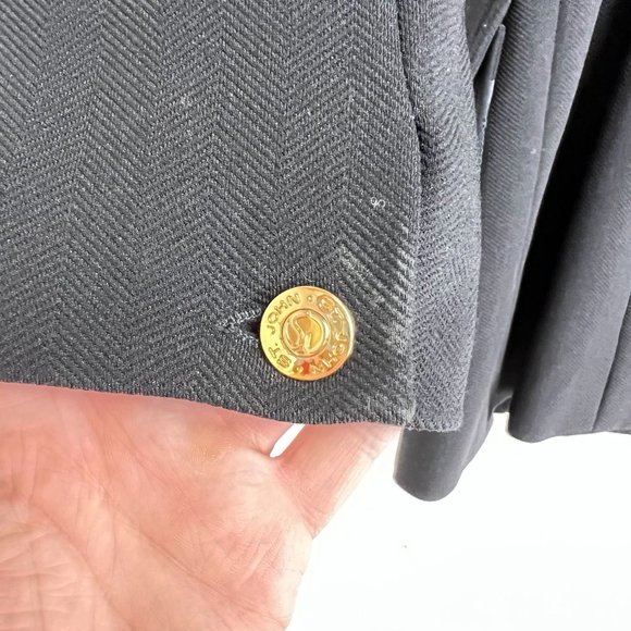 Vintage St. John Women's Size M Blazer Suit Jacket Long Line Sleeve Collared Sol - Picture 7 of 8